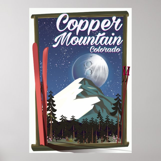 Colorado travel poster Copper Mountain (Front)
