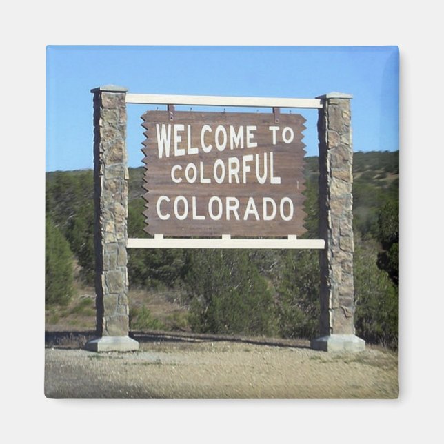 Colorado Travel Souvenir Fridge Magnet (Front)