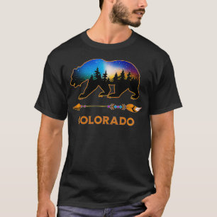 Colorado USA Black Bear Hiking Trails Camping Souv T-Shirt