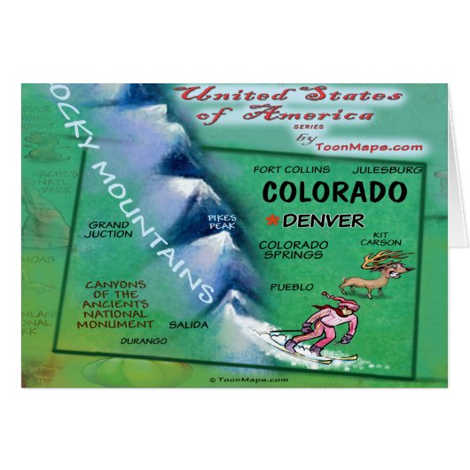 Colorado USA Card (Front Horizontal)
