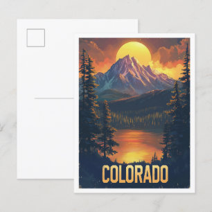 Colorado USA Vintage Travel Postcard
