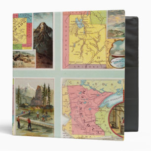 Colorado, Utah, Montana, Minnesota 3 Ring Binder