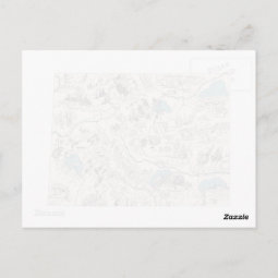 Colorado Vintage Picture Map Antique State Chart Postcard | Zazzle