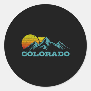 Colorado Vintage Souvenir Classic Round Sticker