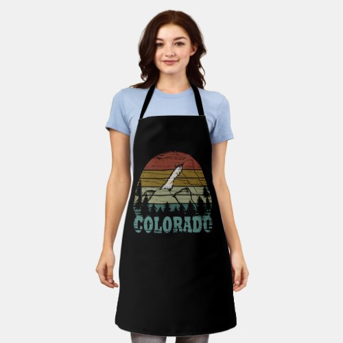 colorado vintage sunset apron