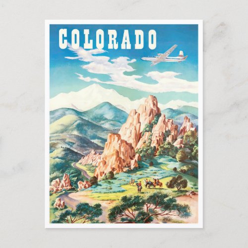Colorado vintage travel postcard