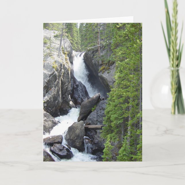 Colorado Waterfall All Occasion Greeting Card (Front)