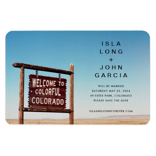 Colorado Wedding Save the Date Magnet