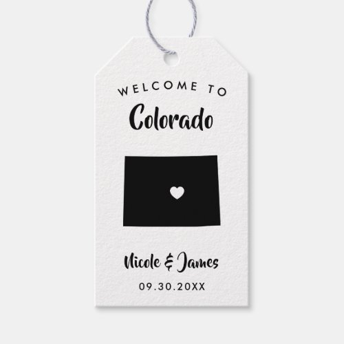 Colorado Wedding Welcome Bag Tags Gift Tags