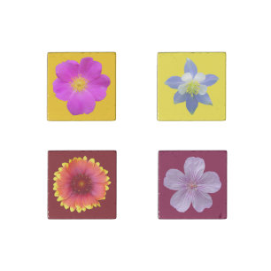 Colorado Wildflowers Stone Magnet