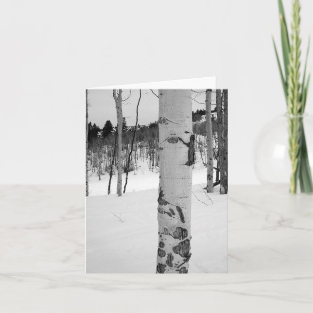 Colorado Winter Aspen Tree Card (Front)