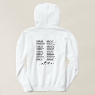 Colorado's 14ers - Customizable Checklist Hoodie