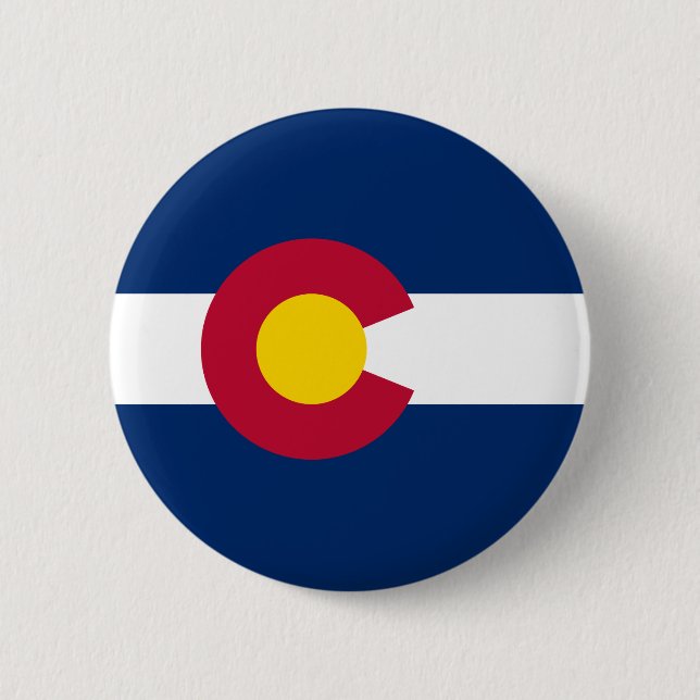 Colorado's Flag Pinback Button (Front)
