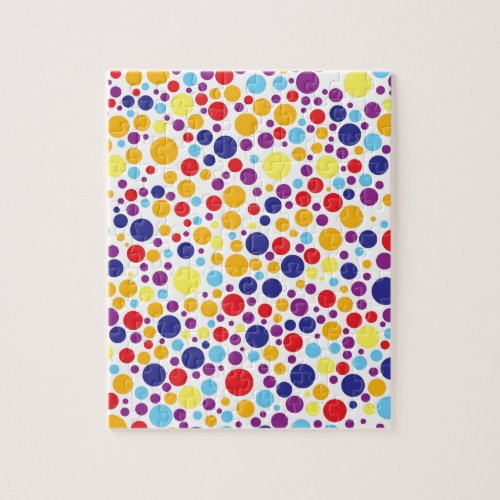 Colorblind Birthday _ Blue Yellow Red Orange Jigsaw Puzzle