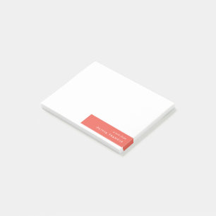 Colorblock Bold Red Modern Minimalist Simple Post-it Notes