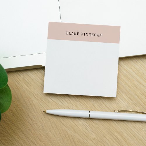 Colorblock Border  Personalized Post_it Notes