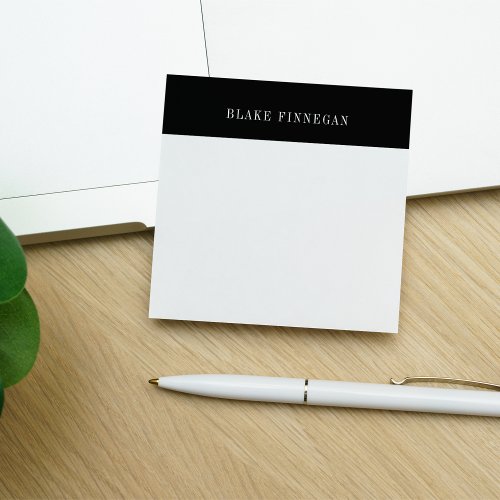 Colorblock Border  Personalized Post_it Notes
