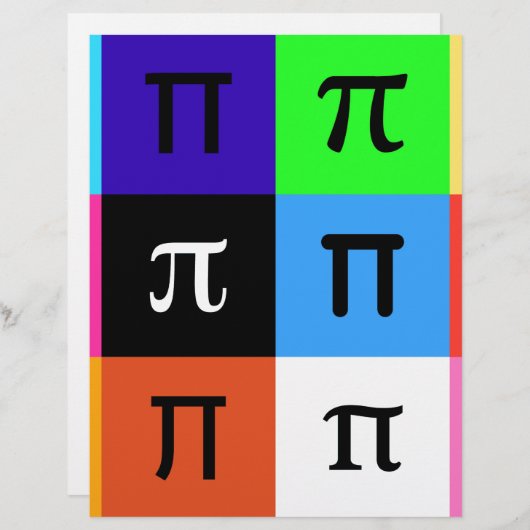 colorblock happy pi day (Front/Back)