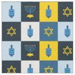 colorblock hebrew hanukkah fabric
