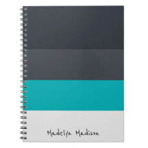 Colorblock Horizontal Stripe Black & Gray