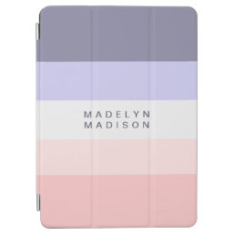 Colorblock Horizontal Stripe Peach &amp; Purple  iPad Air Cover