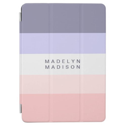 Colorblock Horizontal Stripe Peach  Purple  iPad Air Cover