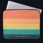 Colorblock Horizontal Striped Colorful Monogram Laptop Sleeve<br><div class="desc">Add a splash of color to your accessories with our "Colorblock Horizontal Striped Colorful Monogram" collection. Ideal for phone cases,  electronics,  sports gear,  and more,  this vibrant design features bold color blocks and eye-catching horizontal stripes,  personalized with your monogram for a unique and stylish touch.</div>