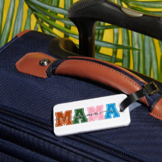 Colorblock Mama Luggage Tag – Mom's Travel Style