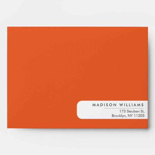 Colorblock Modern Minimalist Simple  Envelope (Front)