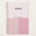 Colorblock Monogram Blush Pastel Pale Pink Planner<br><div class="desc">Modern weekly monthly planner. Set in modern color blocks of blush,  pastel and pale pink. Its undated layout gives the flexibility to start anytime of the year.</div>
