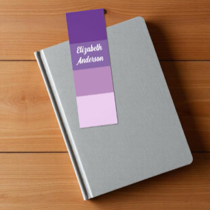 Colorblock Purple Horizontal Stripe Bookmarks