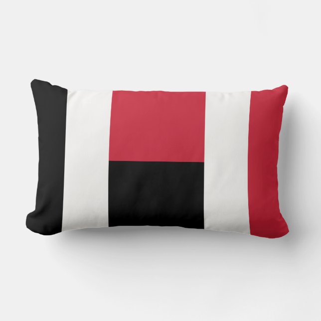 Colorblock - RWB Lumbar Pillow (Front)