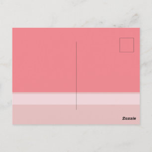 Colorblock Three Tone Pink Save the Dates Postca Postcard