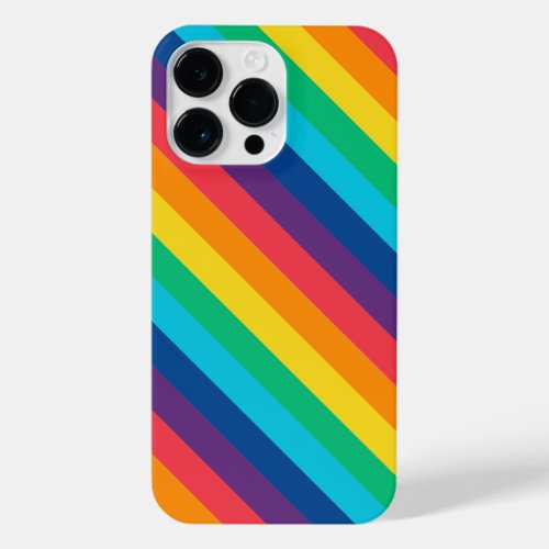 Colorburst Elegance Diagonal Striped  iPhone 14 Pro Max Case