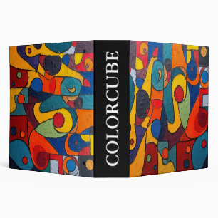 Colorcube 1 Colorful Cubism Binder