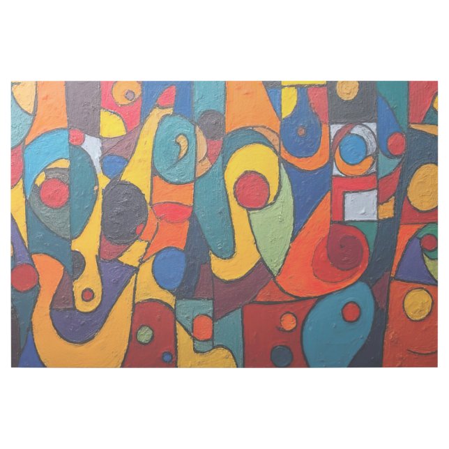 Colorcube 1 Colorful Cubism Gallery Wrap  (Front)