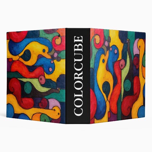 Colorcube 2 Colorful Cubism Binder (Background)