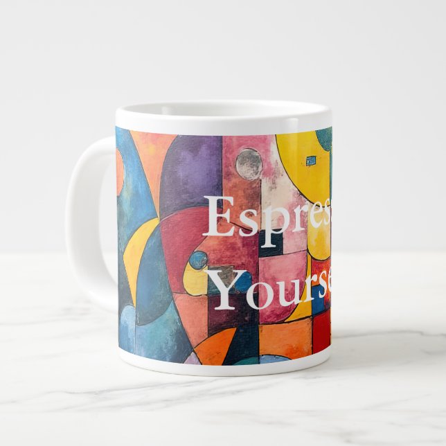 Colorcube 3 Colorful Cubism Specialty Mug (Front Left)