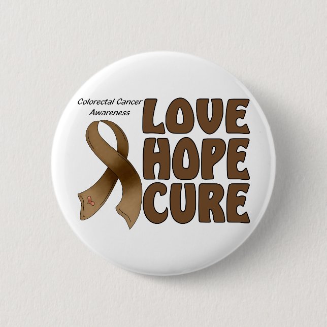 Colorectal Cancer Awareeness Button (Front)