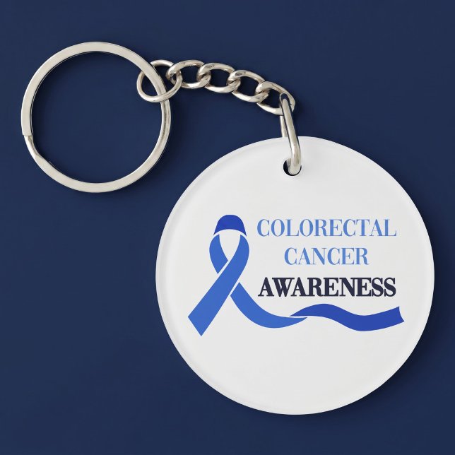Colorectal Cancer Awareness Keychain (Creator Uploaded)