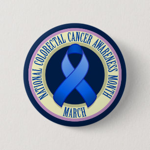 Colorectal Cancer Awareness Month Button