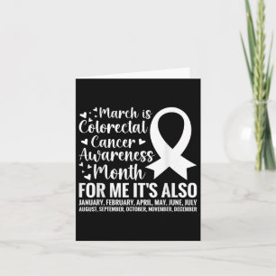 Colorectal Cancer Awareness Month Colon Cancer Card