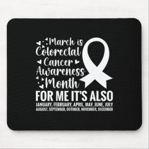 Colorectal Cancer Awareness Month Colon Cancer Sur Mouse Pad