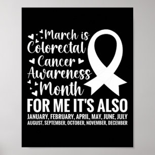 Colorectal Cancer Awareness Month Colon Cancer Sur Poster