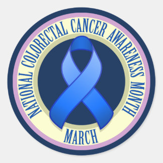 Colorectal Cancer Awareness Month Round Sticker