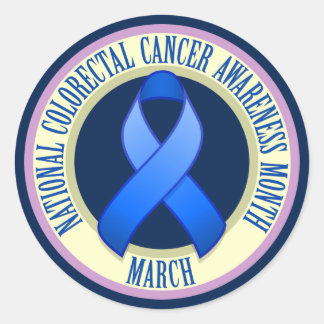 Colorectal Cancer Awareness Month Round Sticker