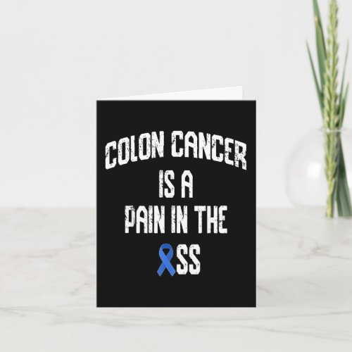 Colorectal Cancer Awareness Tees Colon Cancer Awar Card
