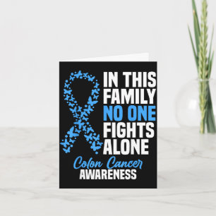 Colorectal cancer colon cancer awareness month card