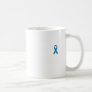 Colorectal Cancer Colon Cancer Blue Ribbon  Coffee Mug