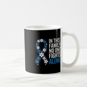 Colorectal Cancer Colon Cancer Blue Ribbon Family Coffee Mug